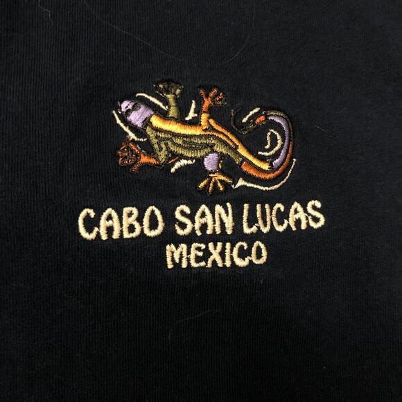Men's Vintage Navy Embroidered Cabo San Lucas Tee - Picture 3 of 4